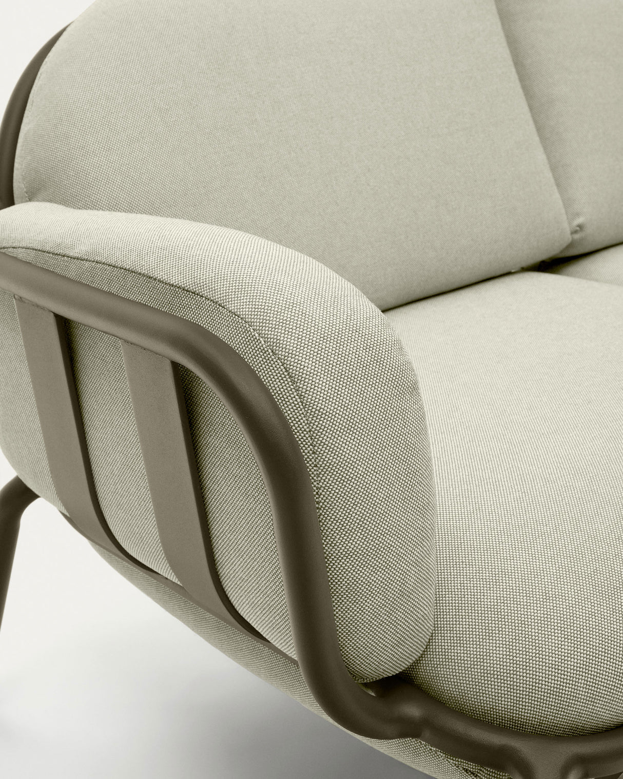 Joncols 2-Sitzer-Gartensofa aus Aluminium mit Finish in Grün 165 cm - ZEN ZONE Furniture