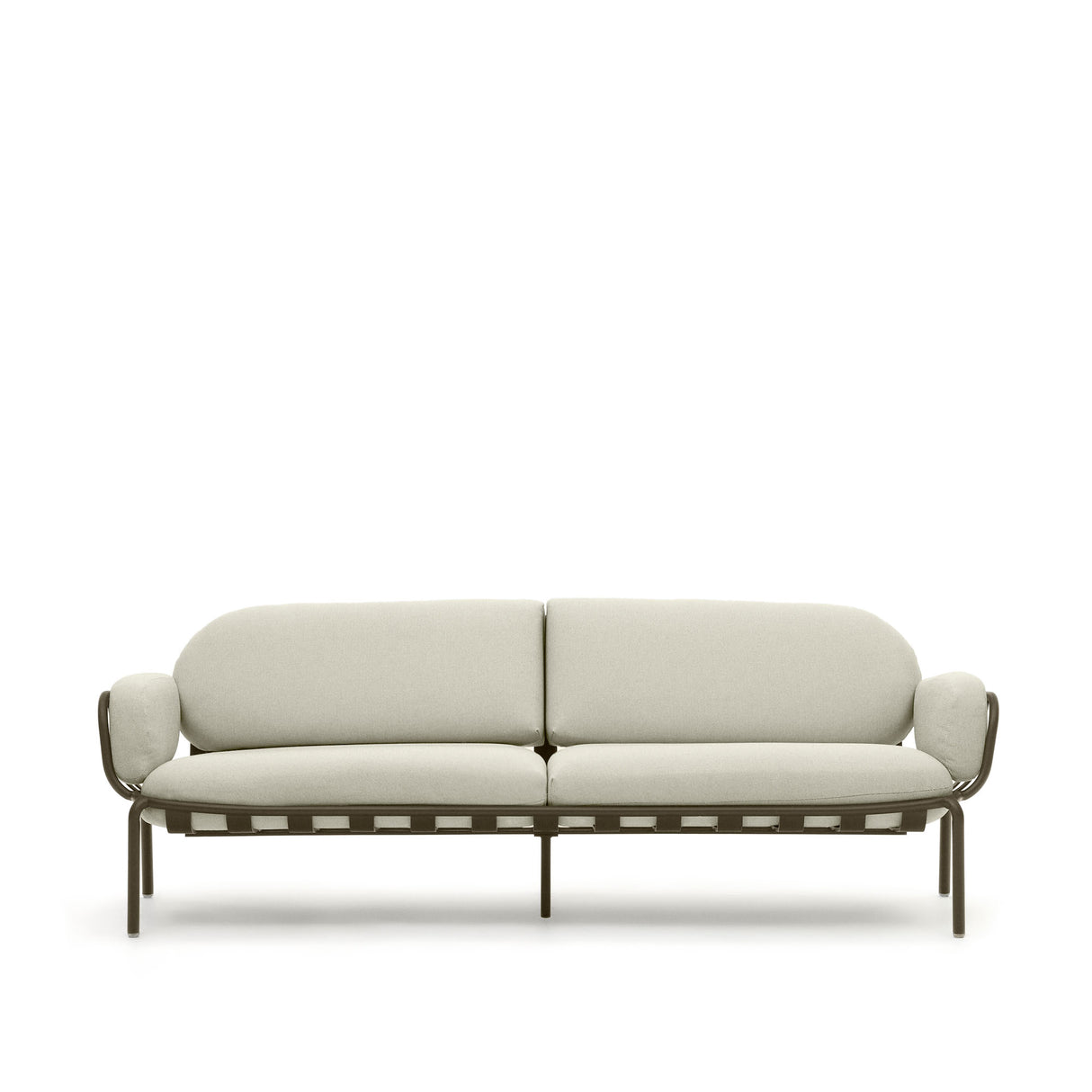 Joncols 3-Sitzer-Gartensofa aus Aluminium mit Finish in Grün 225 cm - ZEN ZONE Furniture