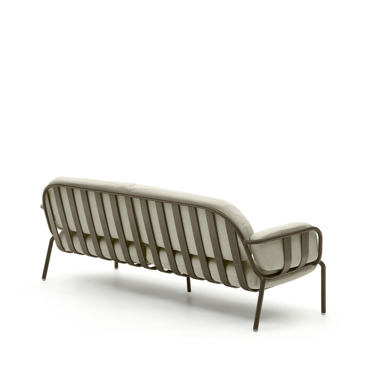 Joncols 3-Sitzer-Gartensofa aus Aluminium mit Finish in Grün 225 cm - ZEN ZONE Furniture