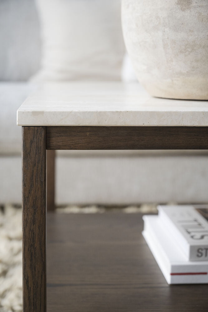 ORWEL Couchtisch Beige/braun 140x60x45cm - ZEN ZONE Furniture