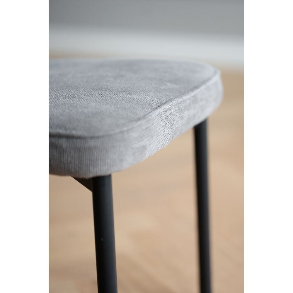 PAISLEY Esszimmerstuhl Graubraun/Schwarz 49x53x82cm - ZEN ZONE