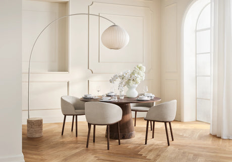 Piro Esstisch aus Eiche / Furnier geölt Ø125 cm - ZEN ZONE Furniture