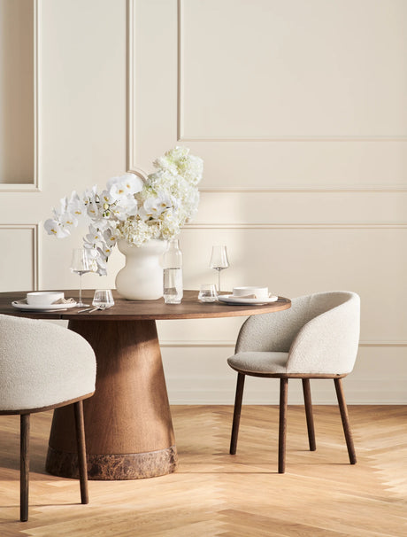 Piro Esstisch aus Eiche / Furnier geölt Ø125 cm - ZEN ZONE Furniture