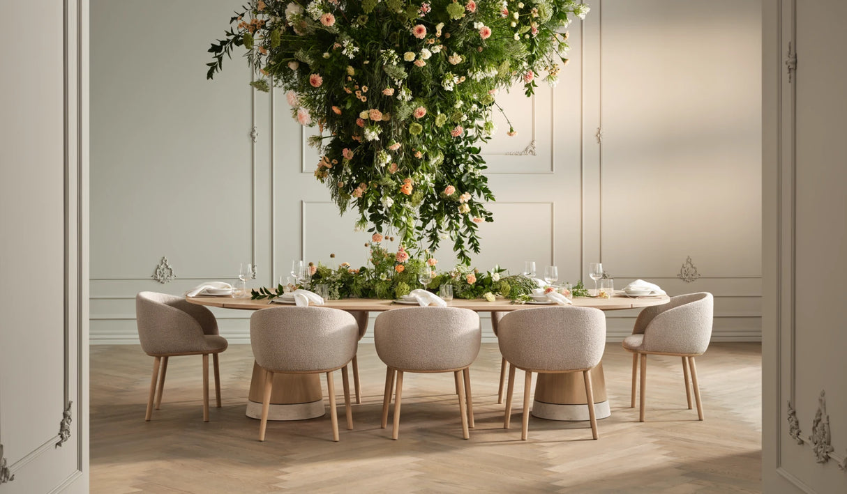 Piro Grand Esstisch aus Eiche / Furnier 305x125 cm - ZEN ZONE Furniture