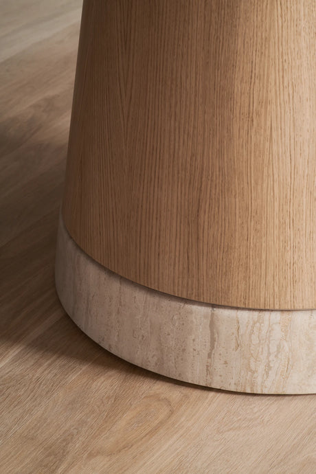 Piro Esstisch aus Eiche / Furnier geölt Ø125 cm - ZEN ZONE Furniture