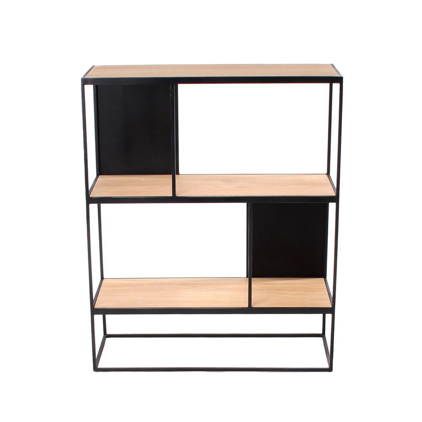 Regal RUBIC in Natur, 76×30×92 cm - ZEN ZONE Furniture