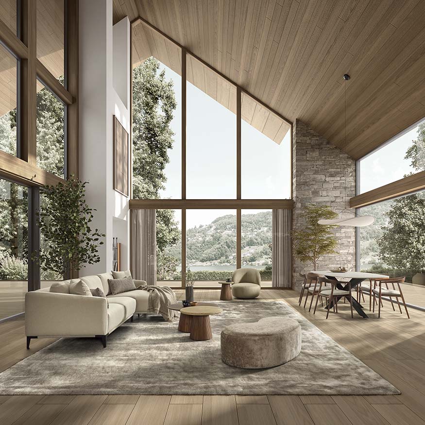 Couchtisch ZULO braun 80x80 cm - ZEN ZONE Furniture