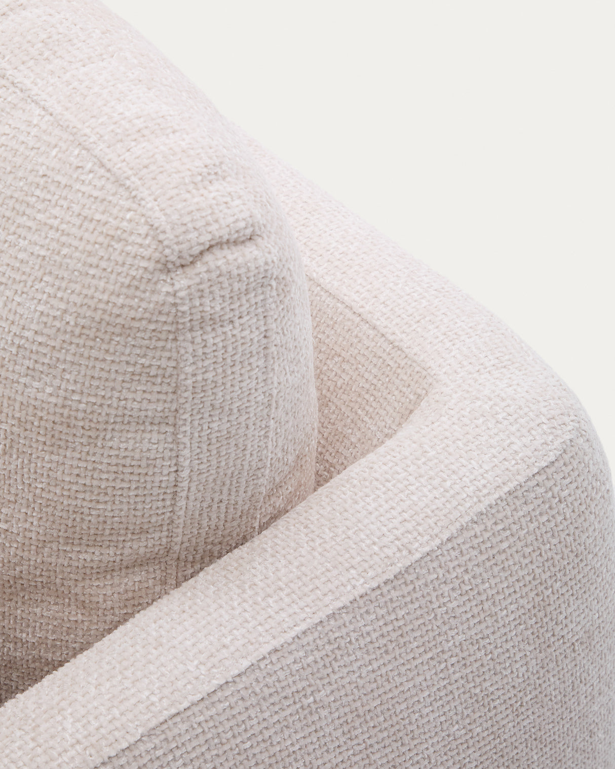 Schlafsofa Laira 3-Sitzer in Chenille ecru 225 cm FSC Mix Credit - ZEN ZONE Furniture