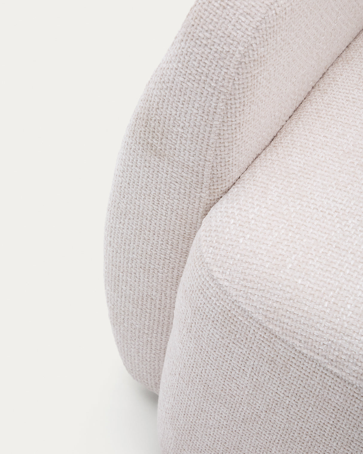 Schlafsofa Laira 3-Sitzer in Chenille ecru 225 cm FSC Mix Credit - ZEN ZONE Furniture