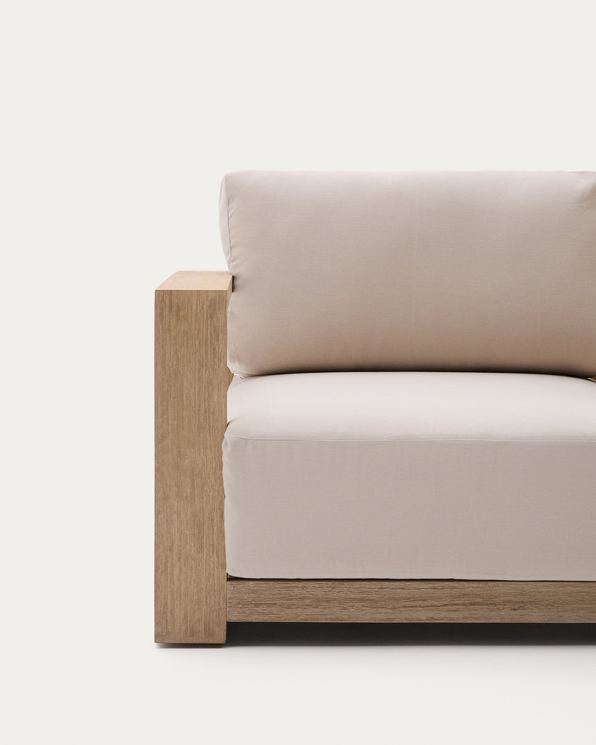 3-Sitzer-Sofa Ambra aus massivem Akazienholz mit hellem Finish 249 cm - ZEN ZONE Furniture