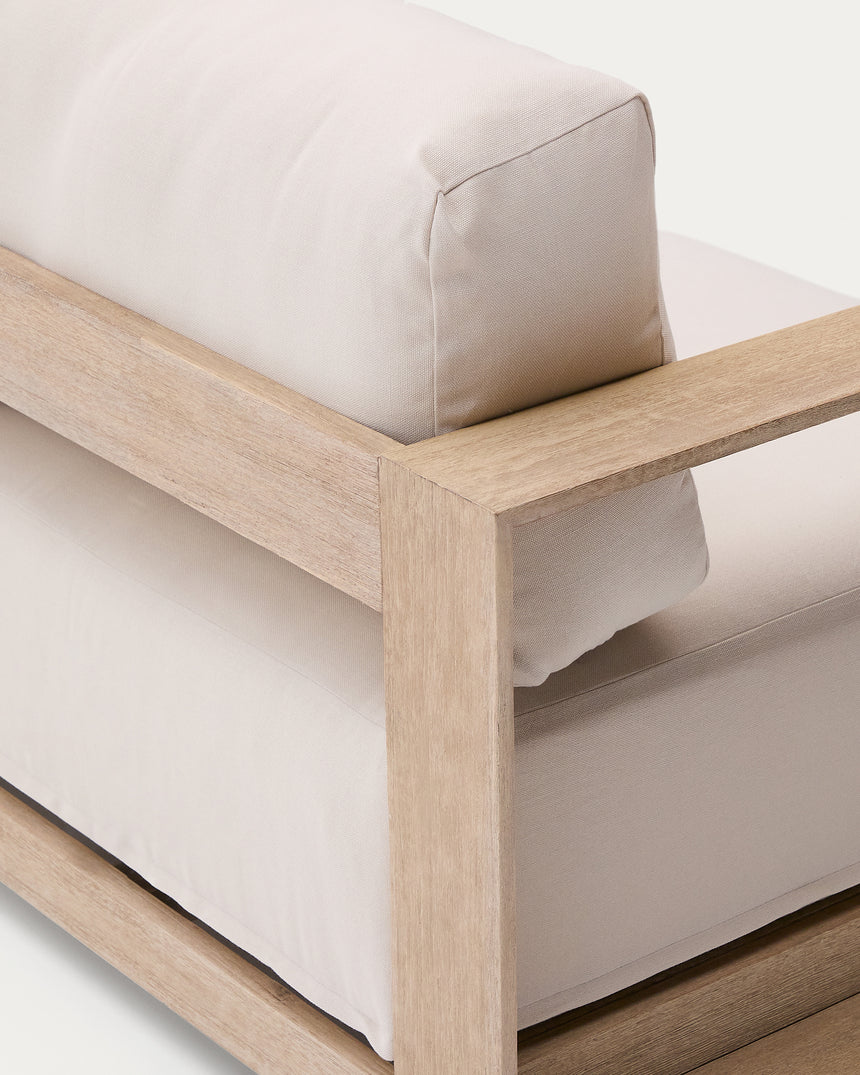 3-Sitzer-Sofa Ambra aus massivem Akazienholz mit hellem Finish 249 cm - ZEN ZONE Furniture
