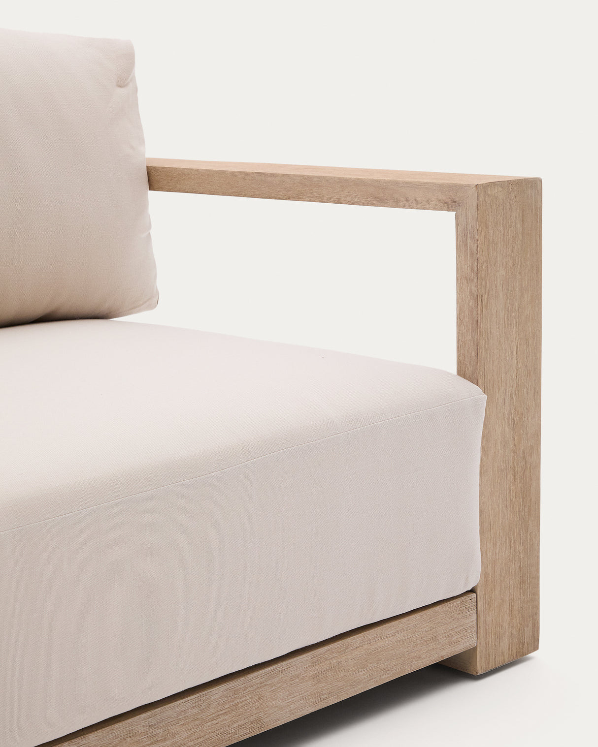 3-Sitzer-Sofa Ambra aus massivem Akazienholz mit hellem Finish 249 cm - ZEN ZONE Furniture