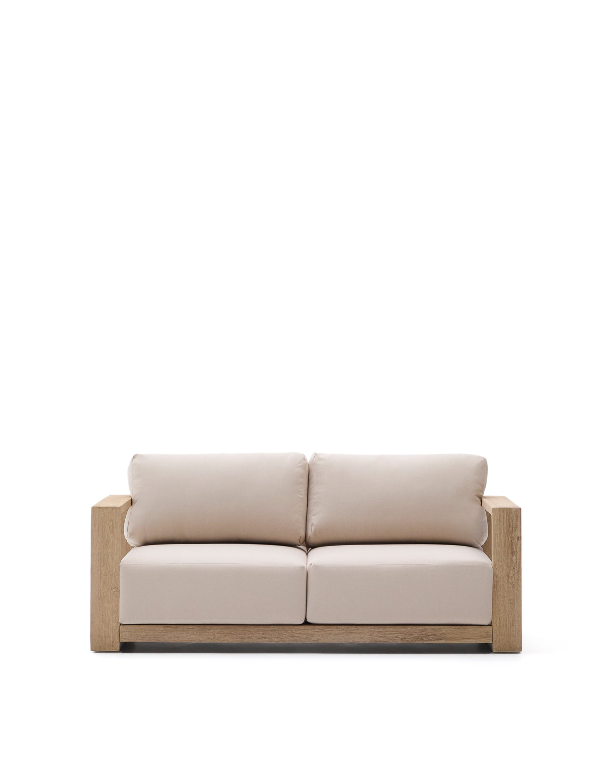 2-Sitzer-Sofa Ambra aus massivem Akazienholz mit hellem Finish 174 cm - ZEN ZONE Furniture