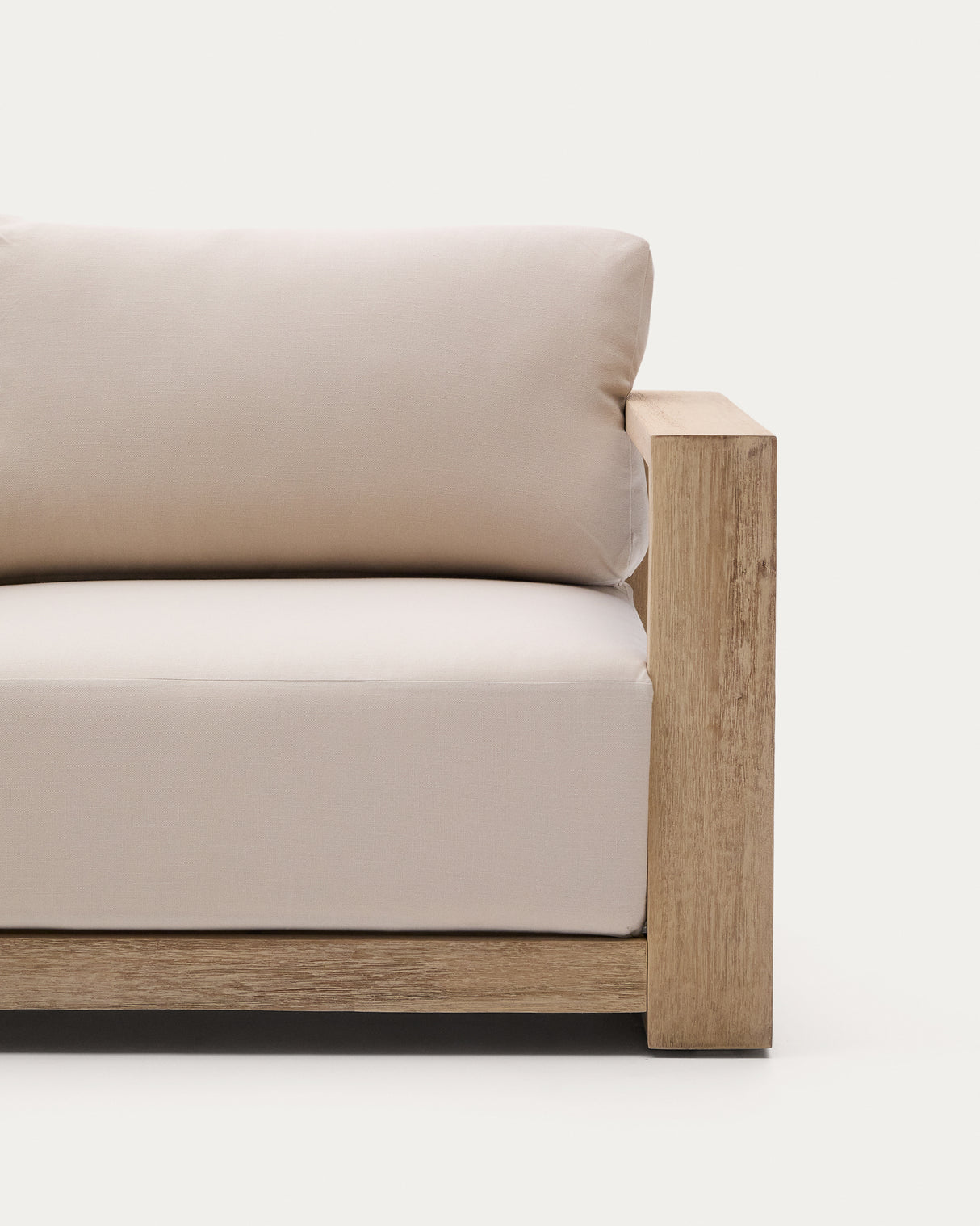 2-Sitzer-Sofa Ambra aus massivem Akazienholz mit hellem Finish 174 cm - ZEN ZONE Furniture