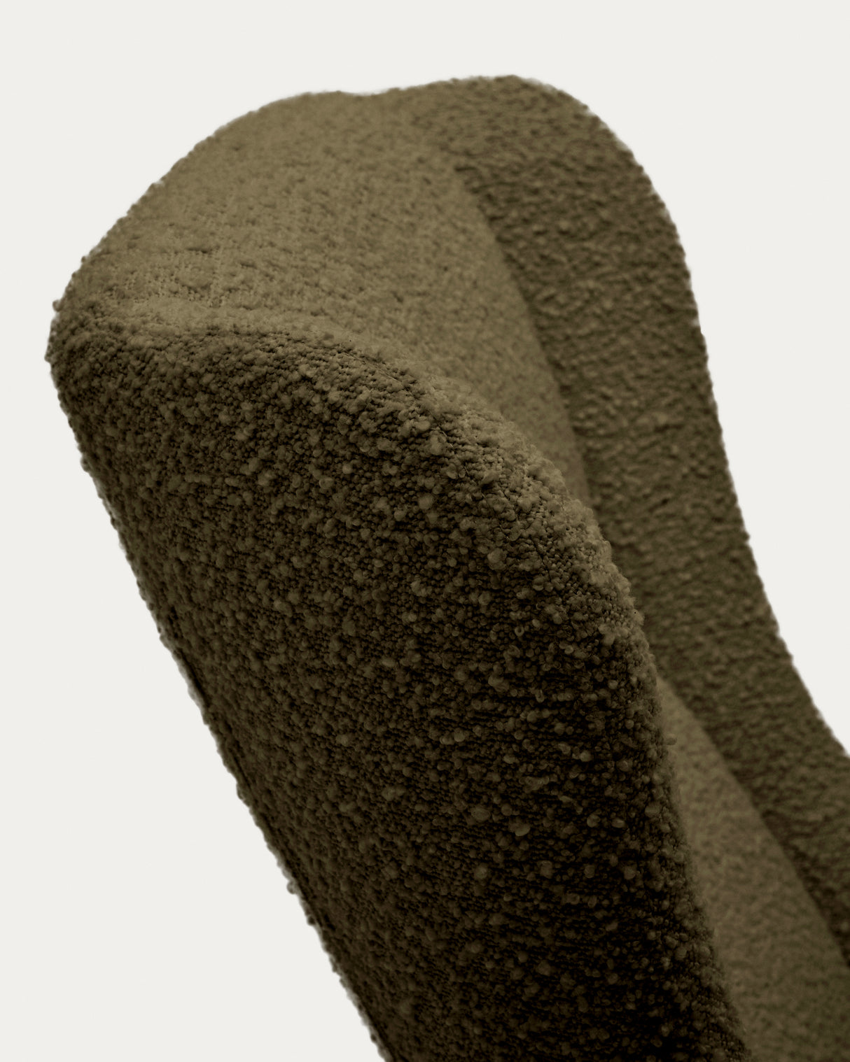 Maustin Schaukelstuhl mit dunkelgrünem Bouclé und Gestell aus Stahl und Buchenholz - ZEN ZONE Furniture