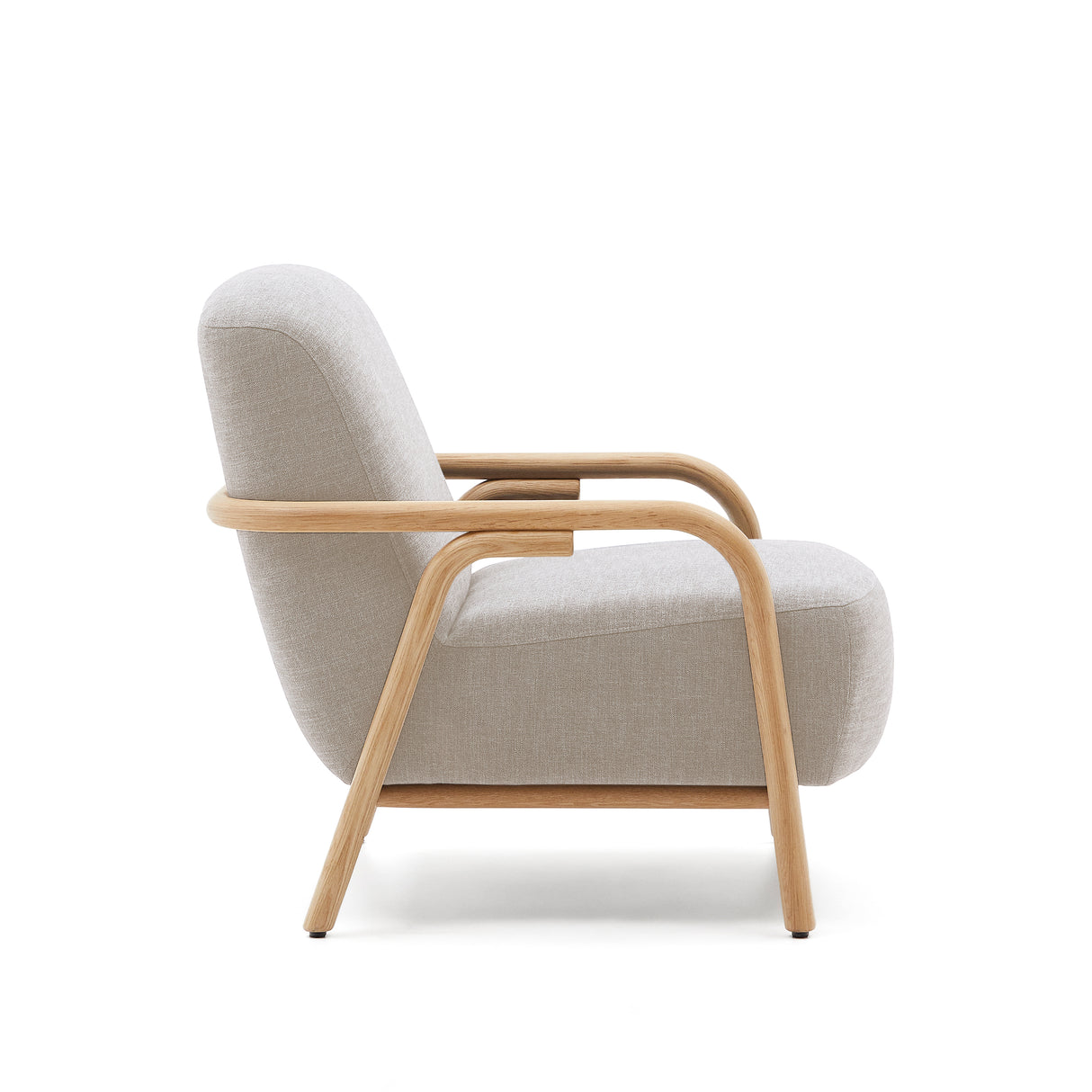 Sessel Sylo beige aus massivem Eschenholz FSC 100% - ZEN ZONE Furniture