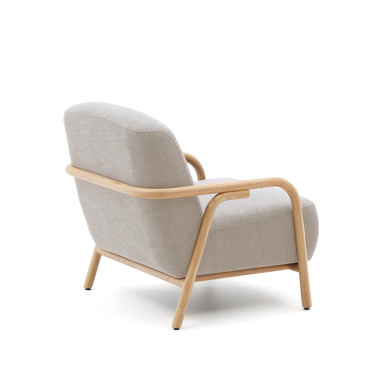 Sessel Sylo beige aus massivem Eschenholz FSC 100% - ZEN ZONE Furniture