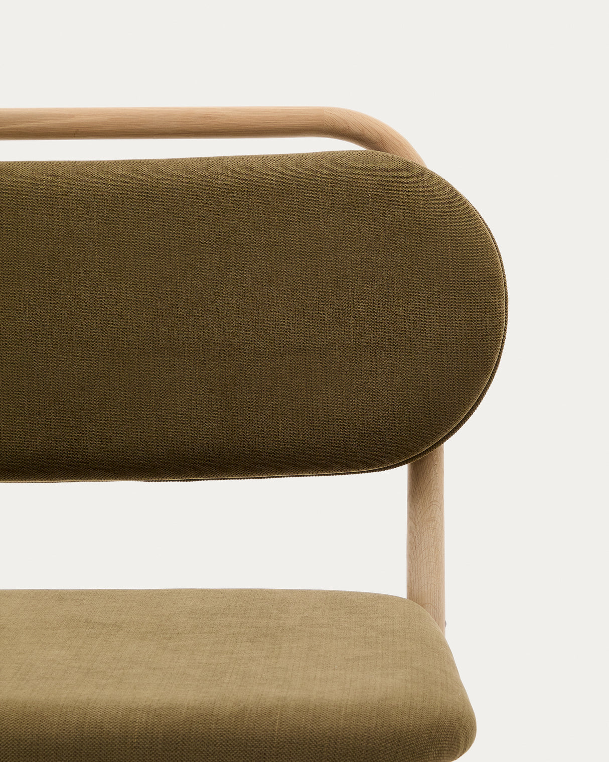 Sessel Helda aus grünem Chenille und massivem Eichenholz FSC Mix Credit - ZEN ZONE Furniture