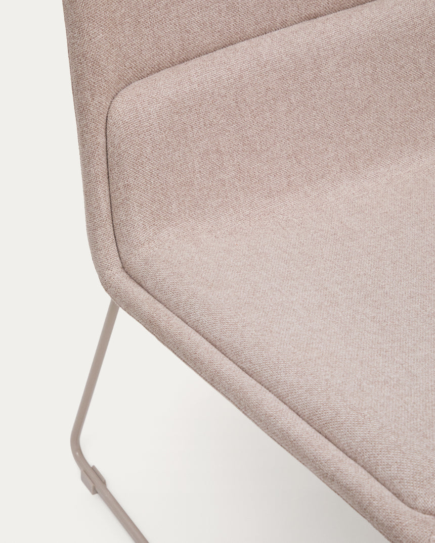 Sessel Zahara beige Stahl mit beigefarbenem Finish FSC 100% - ZEN ZONE Furniture