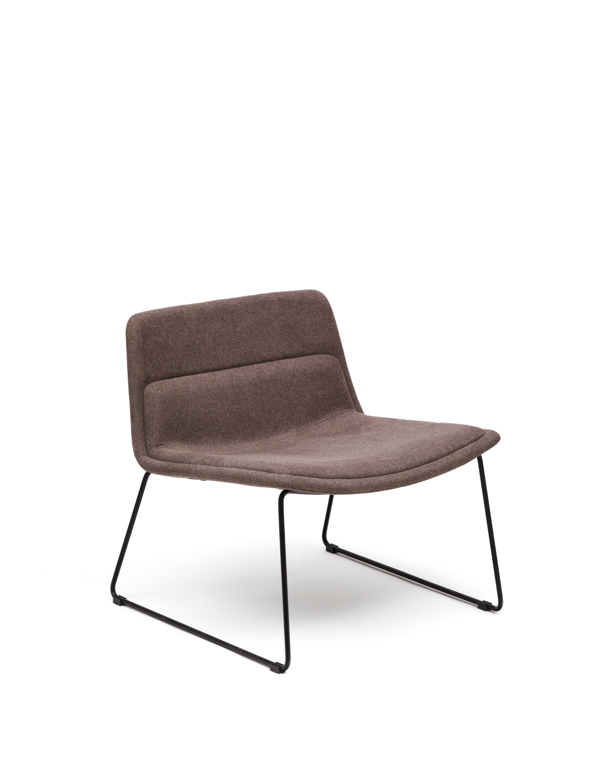 Sessel Zahara aus braunem Stahl mit schwarzem Finish FSC 100% - ZEN ZONE Furniture