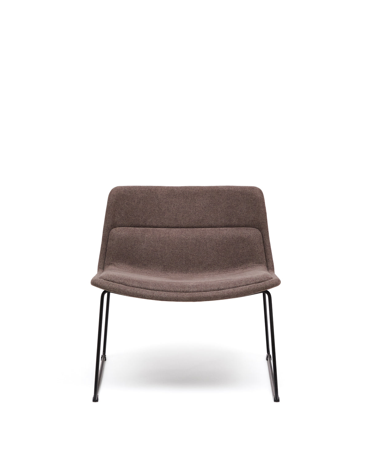 Sessel Zahara aus braunem Stahl mit schwarzem Finish FSC 100% - ZEN ZONE Furniture