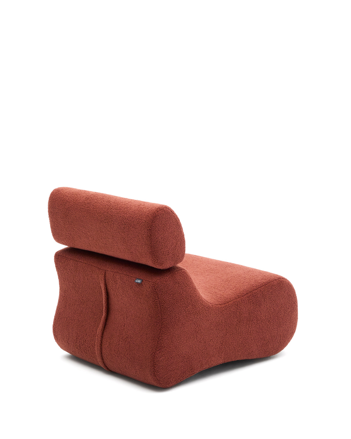 Sessel Club aus terrakottafarbenem Bouclé - ZEN ZONE Furniture