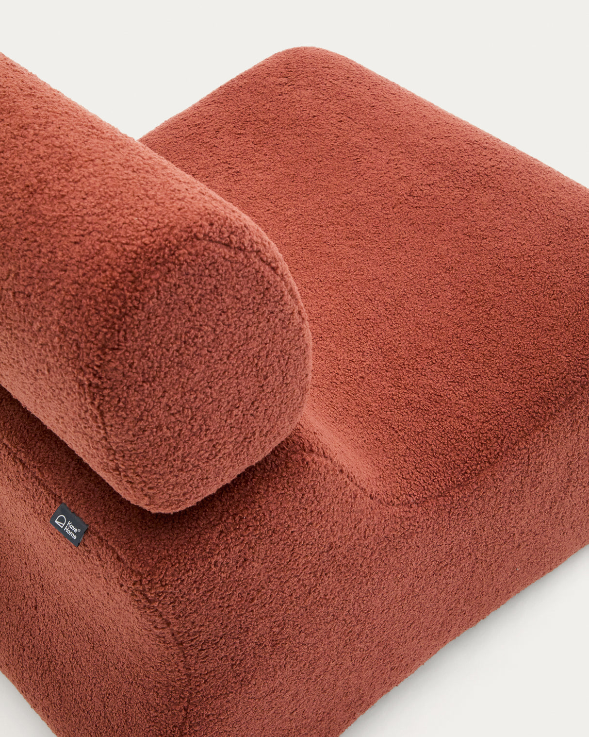 Sessel Club aus terrakottafarbenem Bouclé - ZEN ZONE Furniture