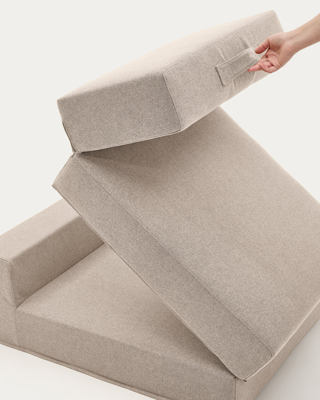 Pouf Schlafsofa Arty beige 70 x 89 (200) cm - ZEN ZONE Furniture