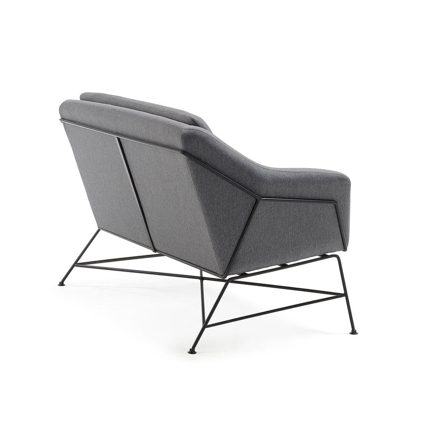 Brida 2-Sitzer-Sofa dunkelgrau 128 cm - ZEN ZONE Furniture