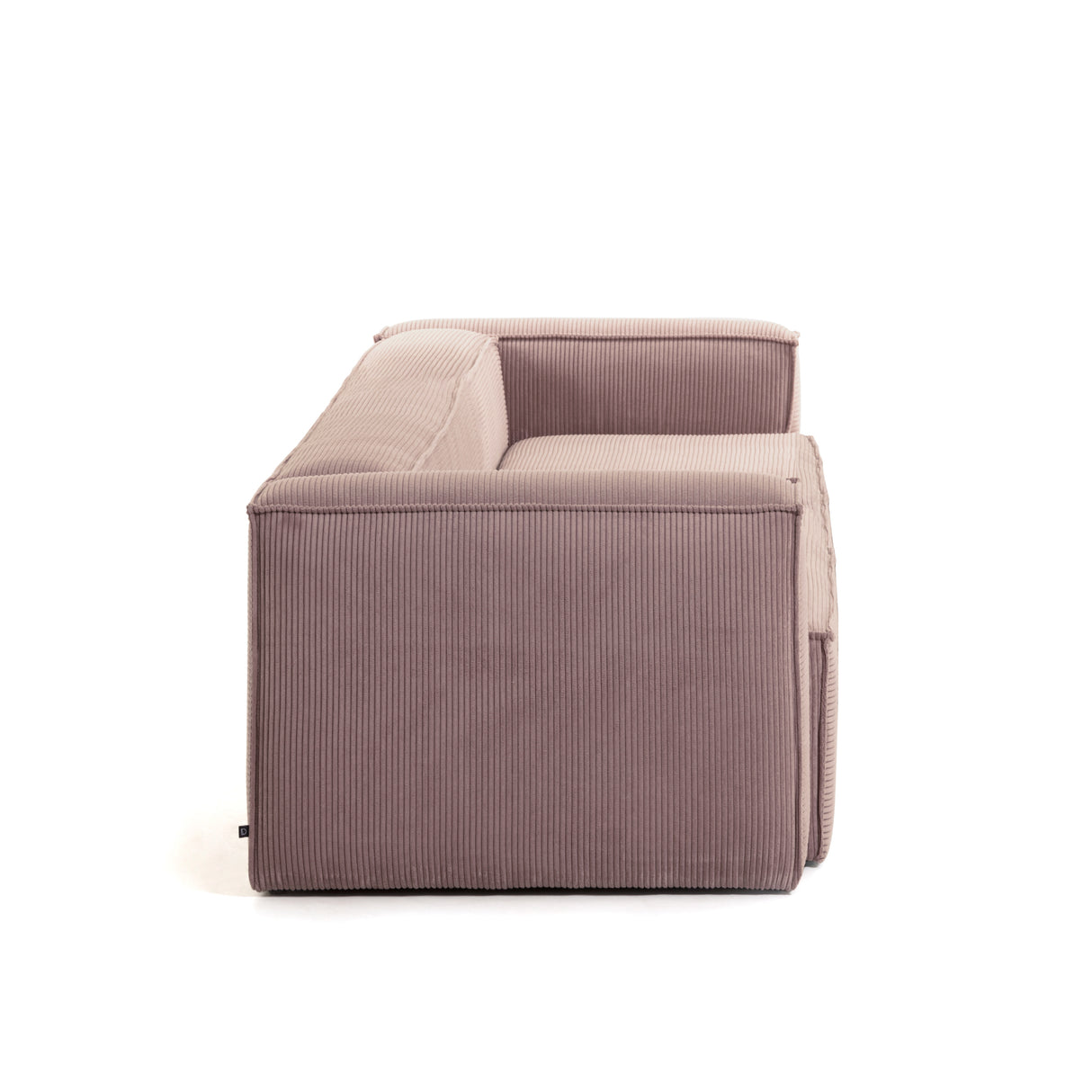 Blok 3-Sitzer-Sofa breiter Cord rosa 240 cm - ZEN ZONE Furniture