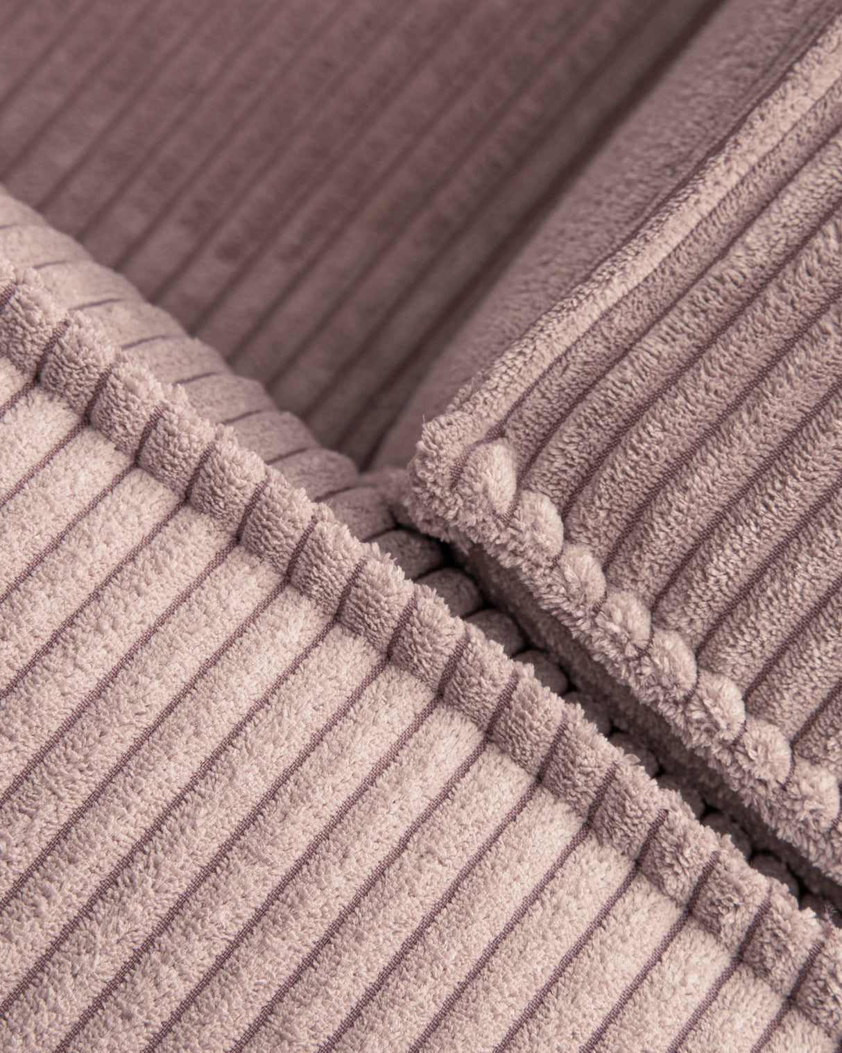 Blok 3-Sitzer-Sofa breiter Cord rosa 240 cm - ZEN ZONE Furniture