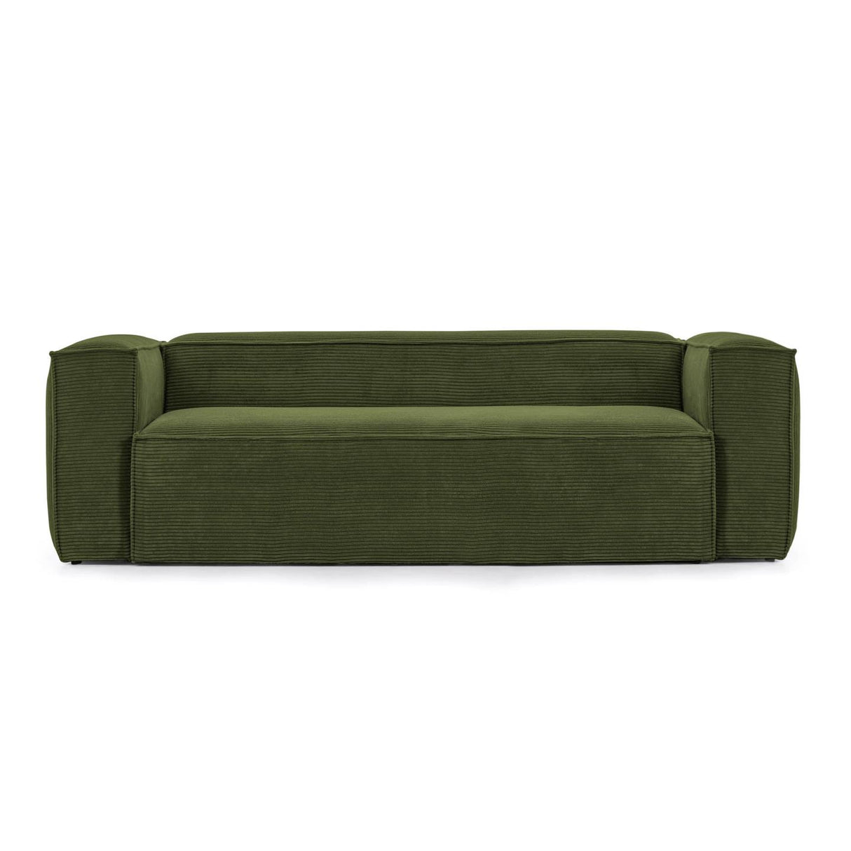 Blok 2-Sitzer-Sofa breiter Cord grün 210 cm - ZEN ZONE Furniture