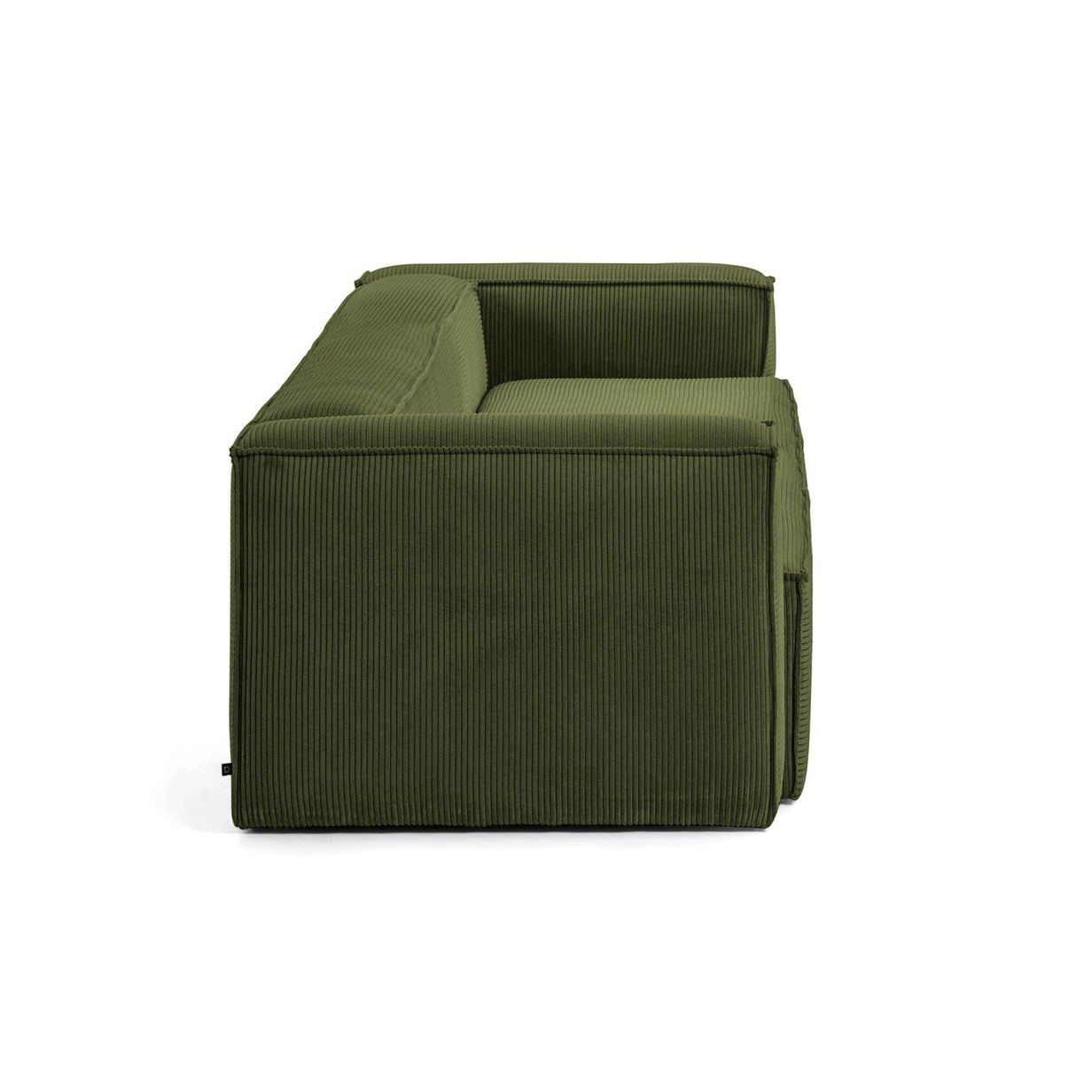 Blok 2-Sitzer-Sofa breiter Cord grün 210 cm - ZEN ZONE Furniture