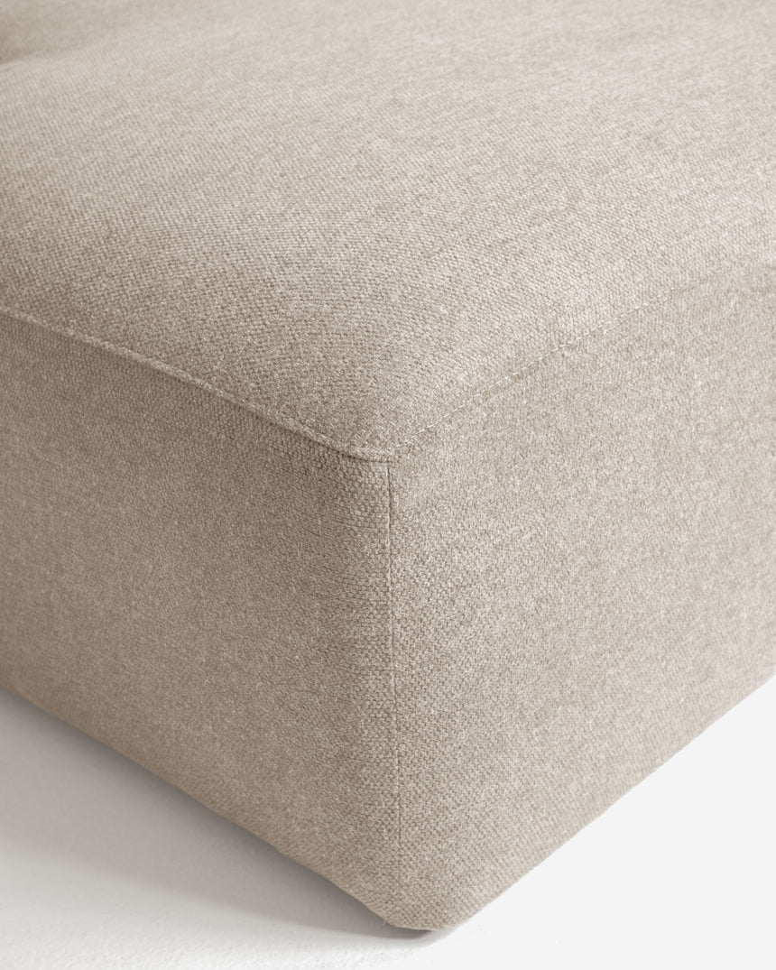 Blok 4-Sitzer Sofa mit Chaiselongue links beige 330 cm - ZEN ZONE Furniture