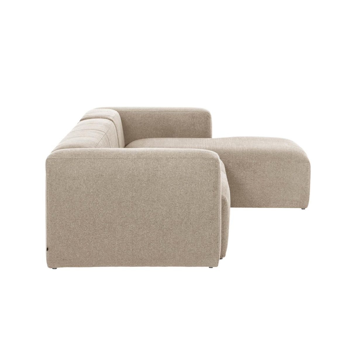 Blok 4-Sitzer Sofa mit Chaiselongue rechts beige 330 cm - ZEN ZONE Furniture