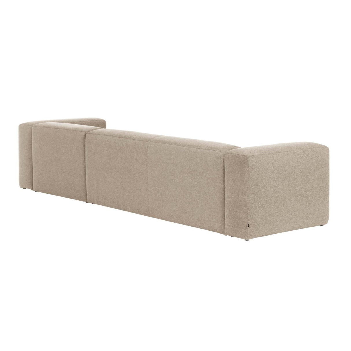 Blok 4-Sitzer Sofa mit Chaiselongue rechts beige 330 cm - ZEN ZONE Furniture