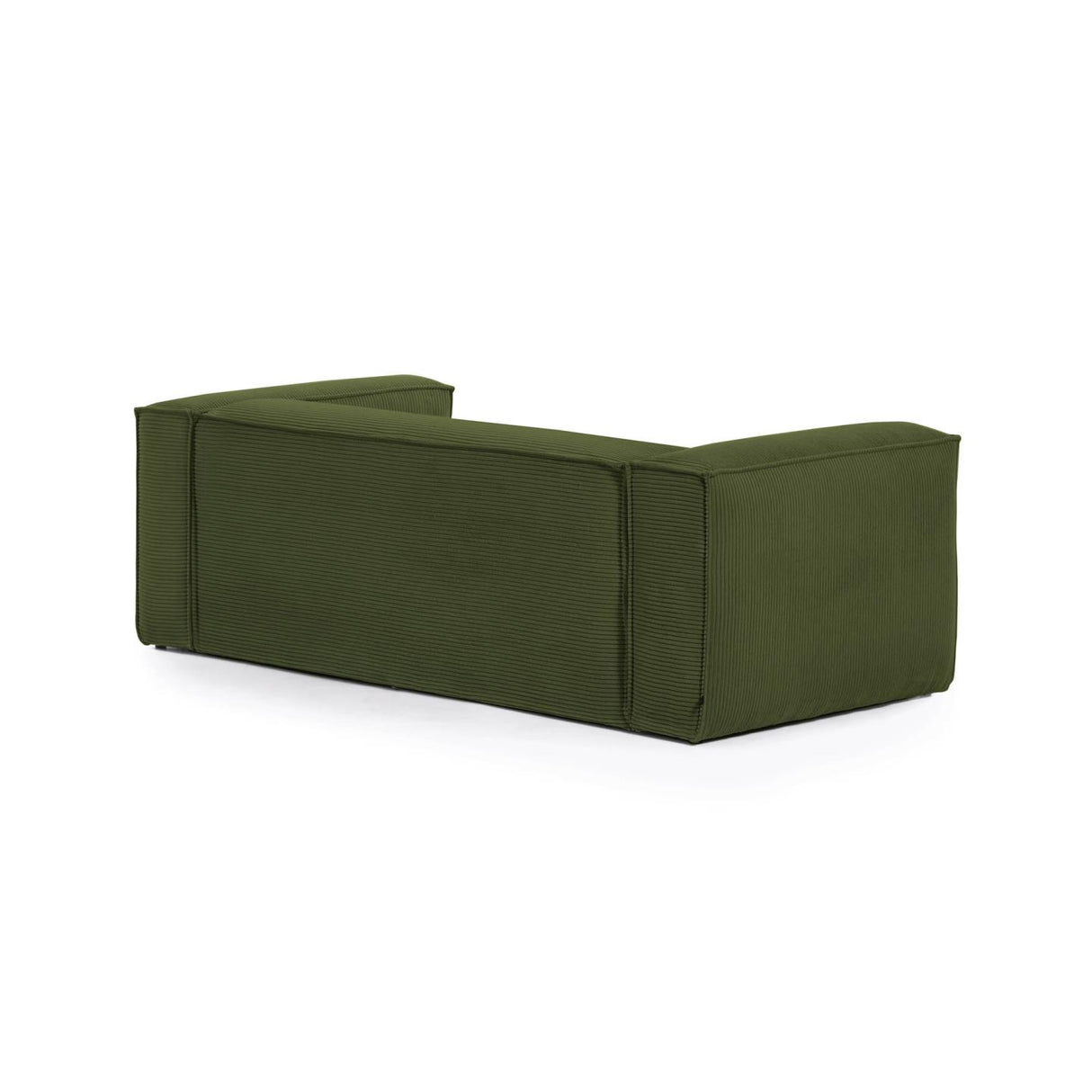Blok 2-Sitzer-Sofa mit Chaiselongue rechts breiter Cord grün 240 cm - ZEN ZONE Furniture