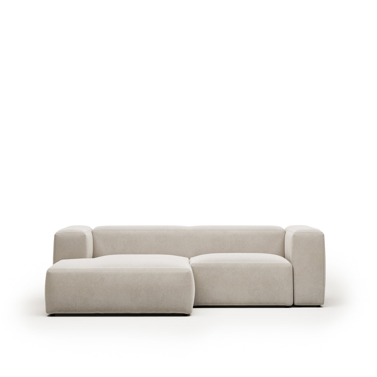 Blok 2-Sitzer Sofa mit Chaiselongue links beige 240 cm - ZEN ZONE Furniture