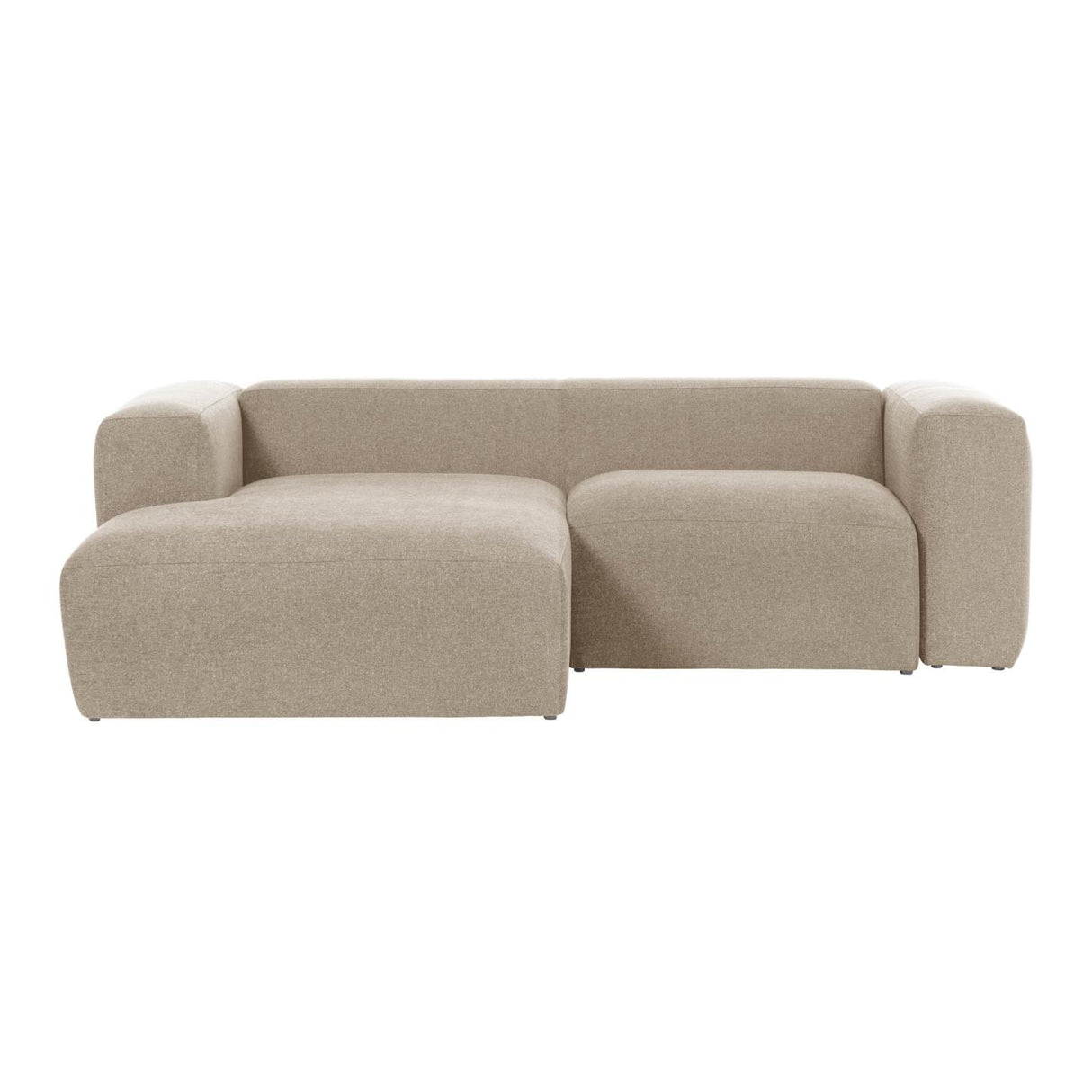 Blok 2-Sitzer Sofa mit Chaiselongue links beige 240 cm - ZEN ZONE Furniture