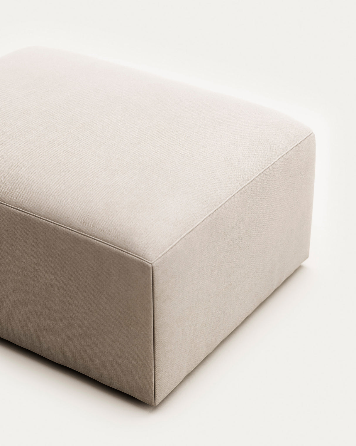 Blok Pouf beige 90 x 70 cm - ZEN ZONE Furniture