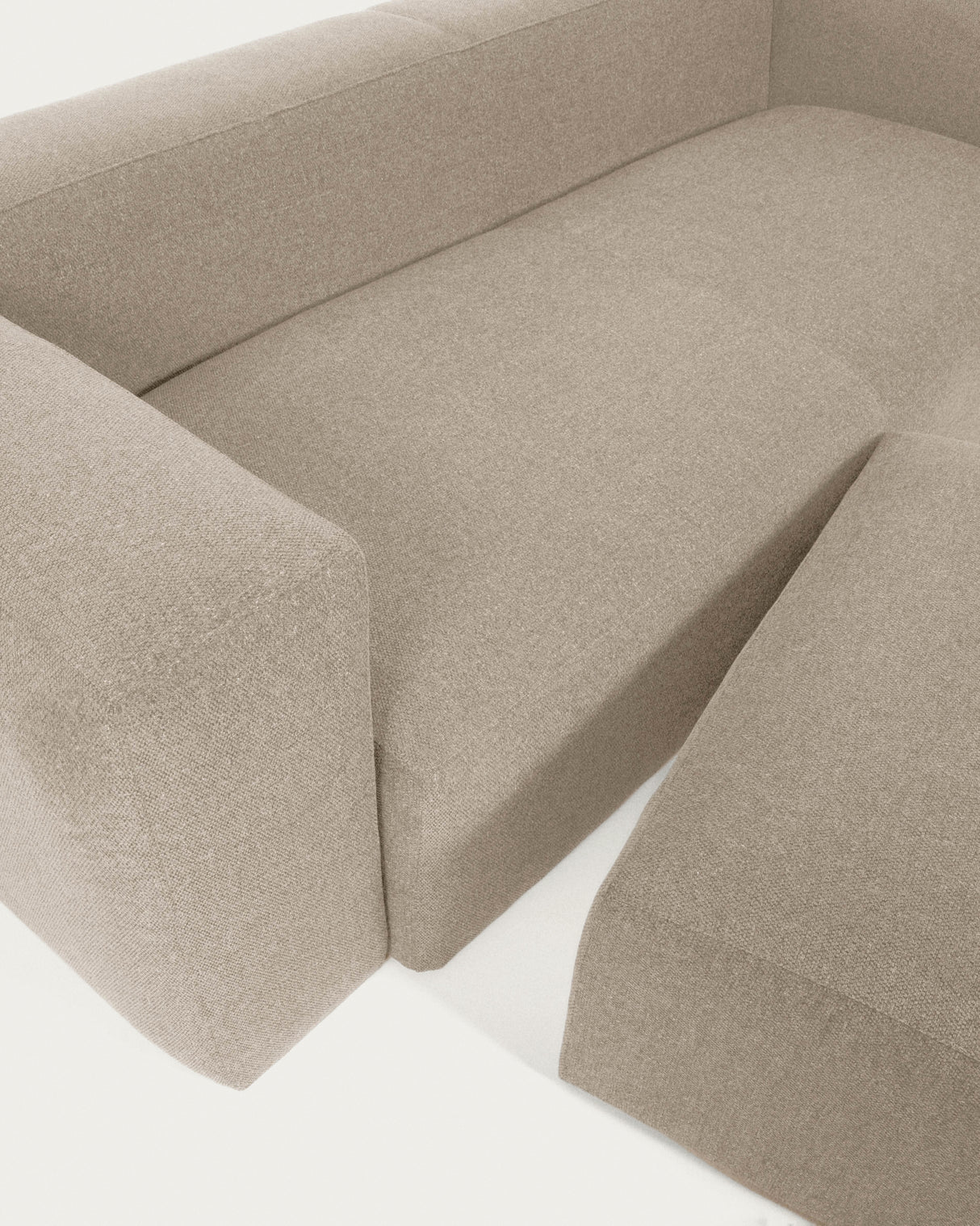 Blok Pouf beige 90 x 70 cm - ZEN ZONE Furniture