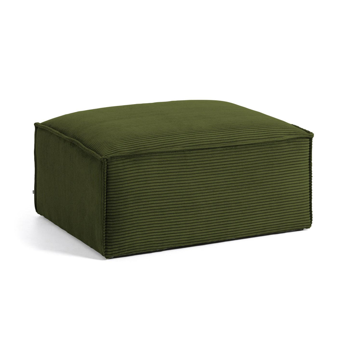 Blok Pouf breiter Cord grün 90 x 70 cm - ZEN ZONE Furniture