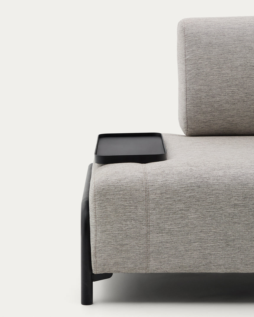 Compo 3-Sitzer Sofa beige mit kleinem Tablett 232 cm - ZEN ZONE Furniture
