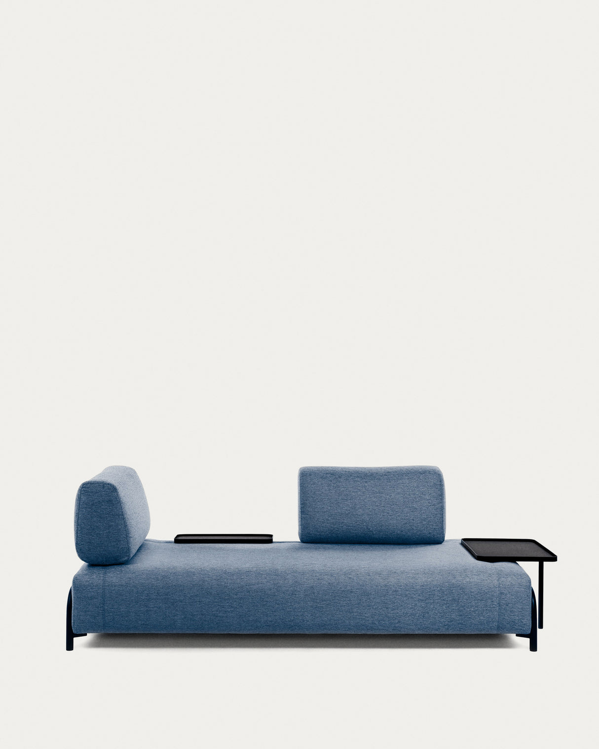 Compo 3-Sitzer Sofa blau mit kleinem Tablett 232 cm - ZEN ZONE Furniture