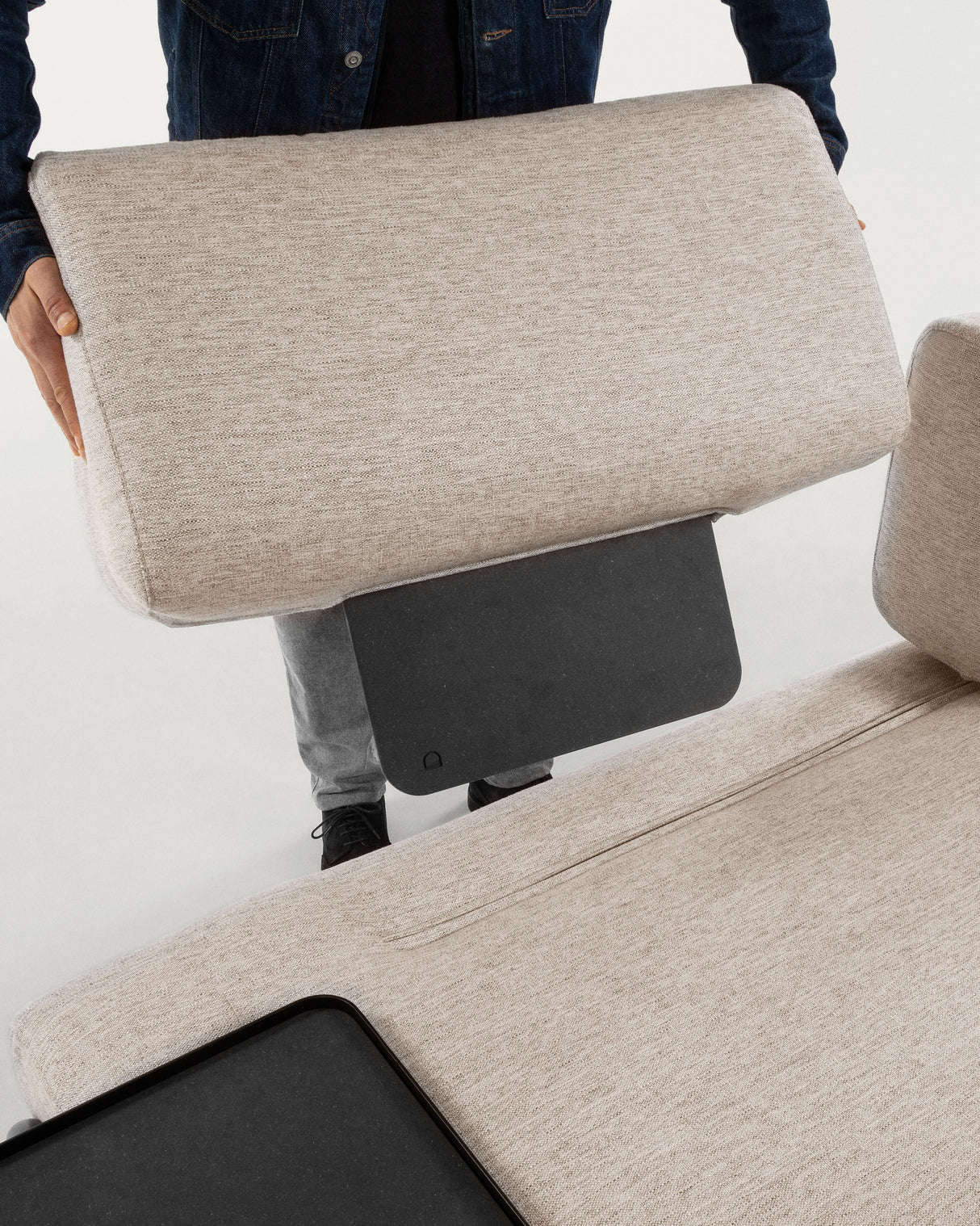 Compo 3-Sitzer Sofa beige-grau 232 cm - ZEN ZONE Furniture