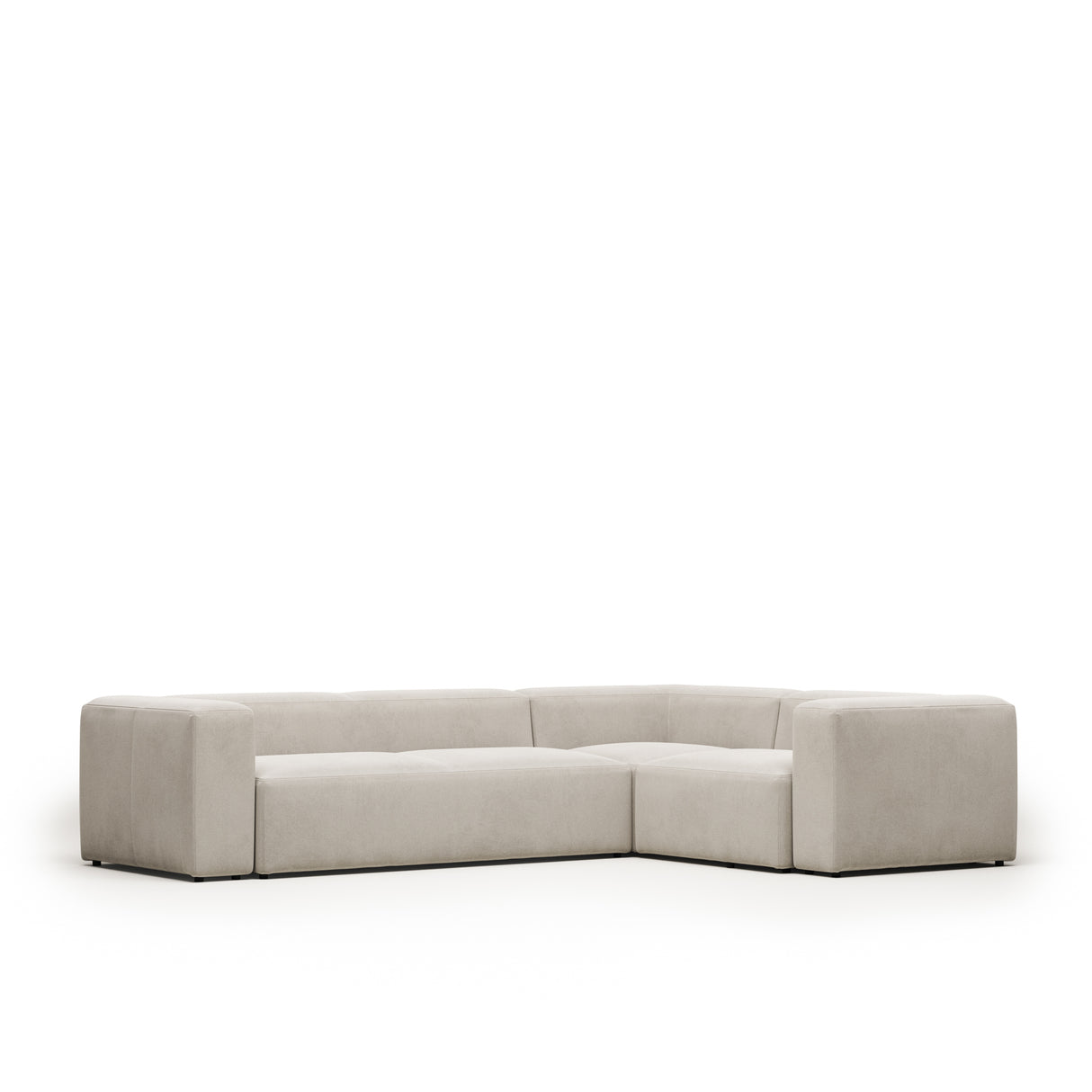 Blok 4-Sitzer-Ecksofa beige 320 x 230 cm / 230 x 320 cm - ZEN ZONE Furniture