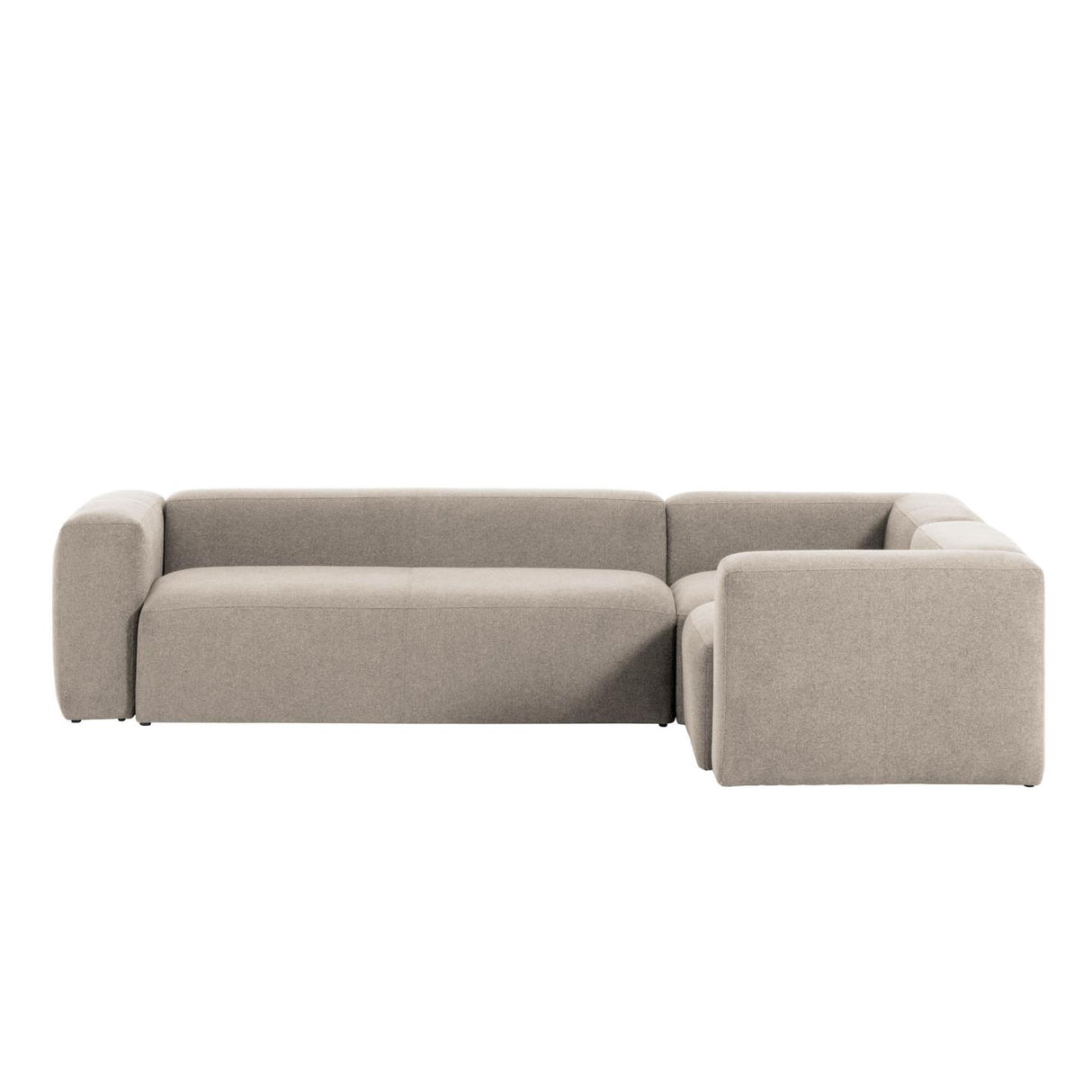 Blok 4-Sitzer-Ecksofa beige 320 x 230 cm / 230 x 320 cm - ZEN ZONE Furniture