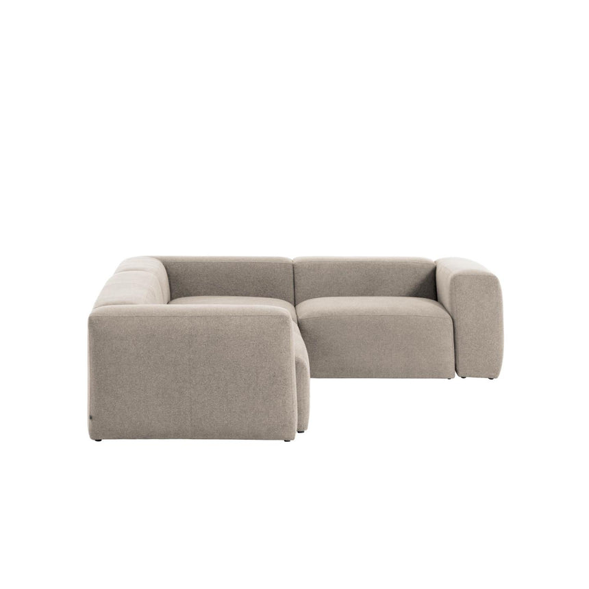 Blok 4-Sitzer-Ecksofa beige 320 x 230 cm / 230 x 320 cm - ZEN ZONE Furniture