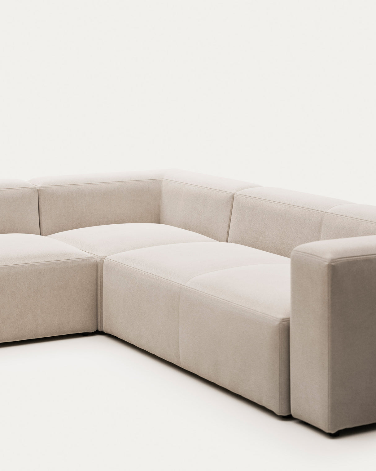 Blok 5-Sitzer-Ecksofa in Beige 320 x 290 cm / 290 x 320 cm - ZEN ZONE Furniture