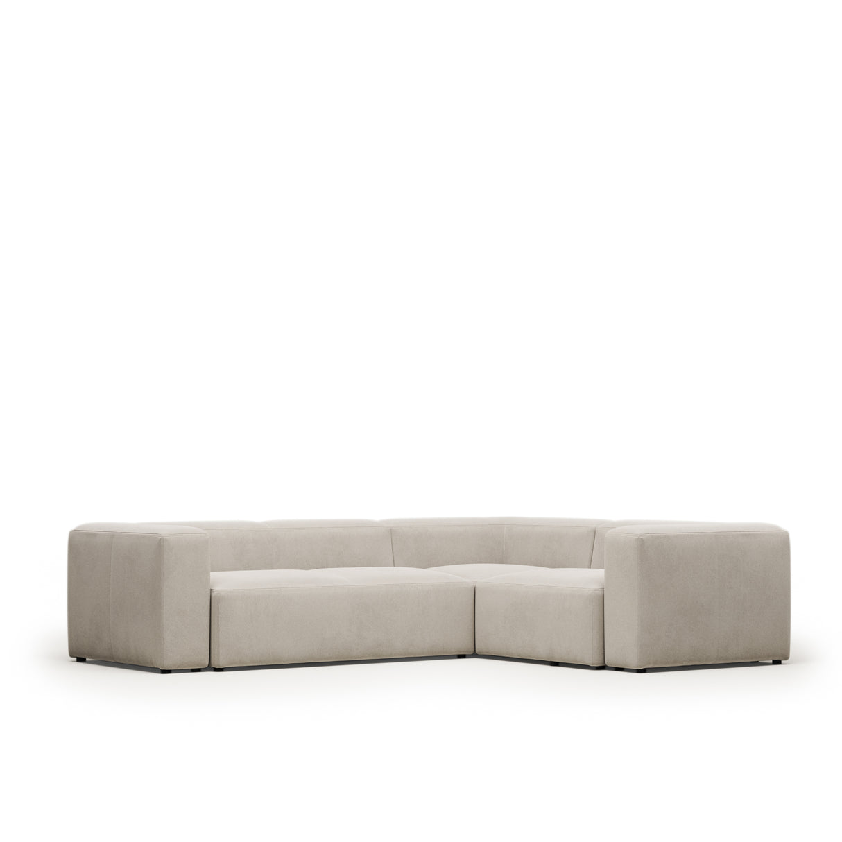 Blok 3-Sitzer Ecksofa beige 290 x 230 cm / 230 cm 290 cm - ZEN ZONE Furniture